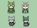 Loki Cat - Feline Mischief In Superhero Garb