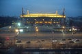 Lokomotiv football stadium at night