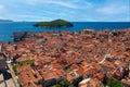 View of Lokrum Island Looking South in Dubrovnik Royalty Free Stock Photo