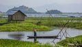 Loktak Lake, Manipur, Asia`s largest freshwater lake, India