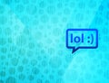 LOL bubble icon shiny bubble abstract cyan blue background wet aqua texture illustration