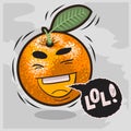 Lol Lots Of Laughs With Laughing Orange Funny Fruits.