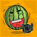 Lol lots of laughs with laughing watermelon funny fruits.