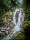 Lolaia Waterfall in National Park Retezat, Romania Royalty Free Stock Photo