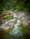 Lolaia Waterfall in National Park Retezat, Romania Royalty Free Stock Photo