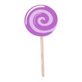 Lolipop candy symbol vector. Royalty Free Stock Photo