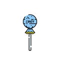 Lollipop candy line icon