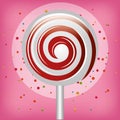 Lollipop candy sweet isolated icon