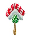 Lollipop for Christmas red & green