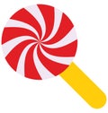 Lollipop Colored Vector Icon that can be easily modified or edit Royalty Free Stock Photo