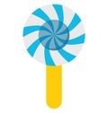 Lollipop Colored Vector Icon that can be easily modified or edit Royalty Free Stock Photo