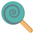 lollipop, confectionery Color Vector icon which can be easily modified or edit