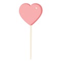 Lollipop Heart Candy Valentine\'s Day. Royalty Free Stock Photo