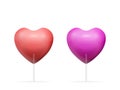 Lollipop heart set