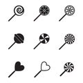 Lollipop icon, candy icons set