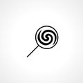 lollipop icon. lollipop isolated vector icon Royalty Free Stock Photo