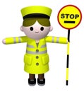 Lollipop Lady Royalty Free Stock Photo