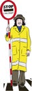 Lollipop lady Royalty Free Stock Photo