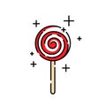 Lollipop line icon