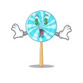 Lollipop money eye in a mascot candy basket