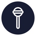 Lollipop Outline bold Vector Icon which can be easily modified or Edited Royalty Free Stock Photo