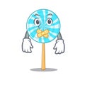 Lollipop in silent a mascot candy basket