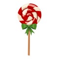 Lollipop sweet dessert vector illustration.