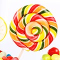 Lollipops, candy and chewing gum in the jar Royalty Free Stock Photo