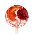 Lollipops made from natural fruits and berries. Healthy food and vegetarian food concepts Royalty Free Stock Photo