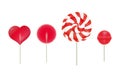 Lollipops set. Candy stick.