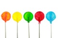 Lollipops isolated on white. Colorful candy isolated on white.