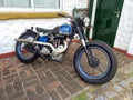 old AJS Silver Streak 500 1938 by A. J. Stevens. English motorcycle . CADEAA 2021 classic car show.