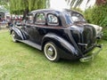 old Chrysler Dodge Series D8 four door touring sedan 1938. CADEAA 2021 classic car show. Copyspace