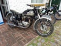 vintage Triumph Tiger 100 1939-1940. British sport motorcycle . CADEAA 2021 classics show.