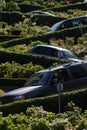 Lombard Street, the crookedest street in the world, San Francisco, California Royalty Free Stock Photo