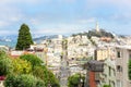 Lombard street on Russian hill, San Francisco Royalty Free Stock Photo