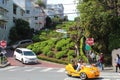 Crooked Lombard Street, San Francisco, with Yellow Scooter