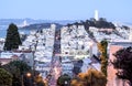 Lombard Street View Royalty Free Stock Photo