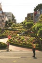 Lombard 'Crooked' Street, San Francisco, USA