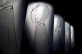 Lombardi trophy pillars at football hall of fame