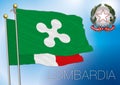 Lombardia, lombardy regional flag