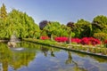 Lombardy, Italy, Stresa, Villa Pallavicino park, botanical garden Royalty Free Stock Photo