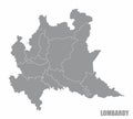 Lombardy region map