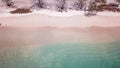 Lombok - Pink Beach captured from a drone