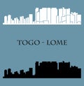 Lome, Togo city silhouette