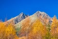 Lomnica Peak in autumn season