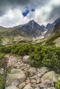 Lomnicky Stit is the second highest peak in the Tatra mountains Royalty Free Stock Photo