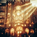 A lomography style shot with a luminogram effect giving a soft v