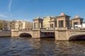 View of the Lomonosov Bridge on The Fontanka River