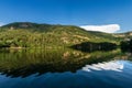 Lona Lases lake and Italian Alps - Trentino Italy Royalty Free Stock Photo